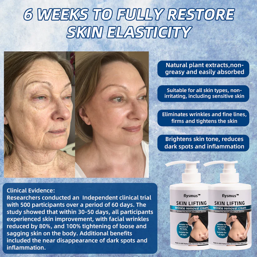 flysmus™ SkinLift Anti-Falten Creme: Stellt die Hautelastizität wieder her 💃 LETZTER TAG 70% RABATT🔥