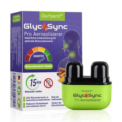 ✅Offizieller Store | Ourlyard™ GlycoSync Pro Aerosolisierer ⚡[Blutzuckerkontrolle in 15 Minuten] – Zertifiziert von der Deutschen Diabetes Gesellschaft (DDG)