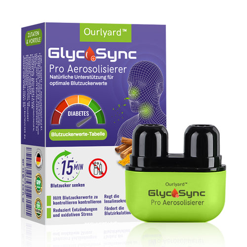 ✅Offizieller Store | Ourlyard™ GlycoSync Pro Aerosolisierer ⚡[Blutzuckerkontrolle in 15 Minuten] – Zertifiziert von der Deutschen Diabetes Gesellschaft (DDG)