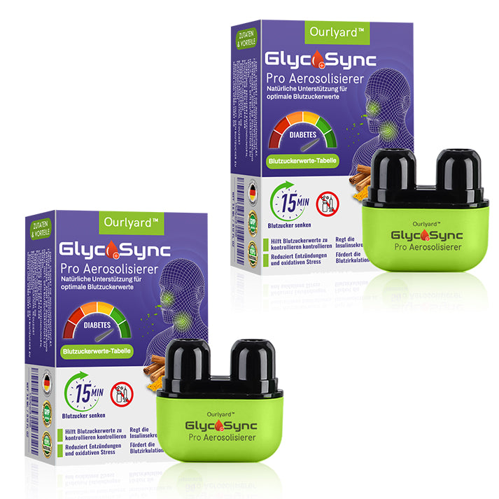 ✅Offizieller Store | Ourlyard™ GlycoSync Pro Aerosolisierer ⚡[Blutzuckerkontrolle in 15 Minuten] – Zertifiziert von der Deutschen Diabetes Gesellschaft (DDG)